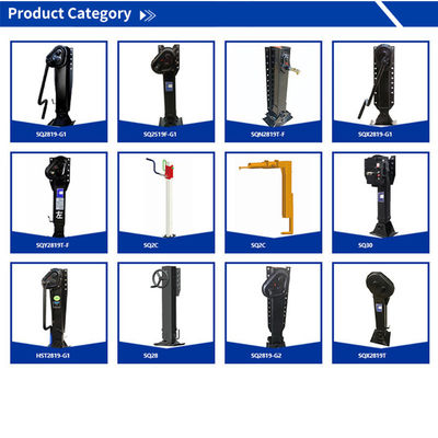 80 tonnellate Max Payload 28 tonnellate Capacità di sollevamento Heavy Duty Trailer 19'' Landing Leg per Jost Landing Gear 28t Gear Jack 28t